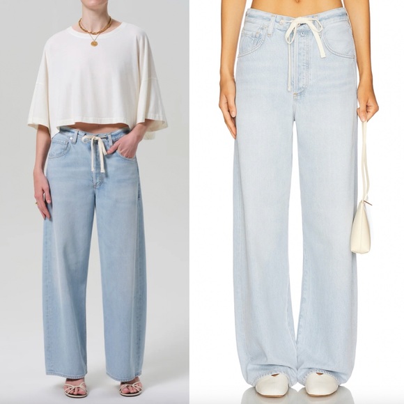 Citizens of Humanity Brynn Drawstring Trouser Jeans Portola - Picture 1 of 7